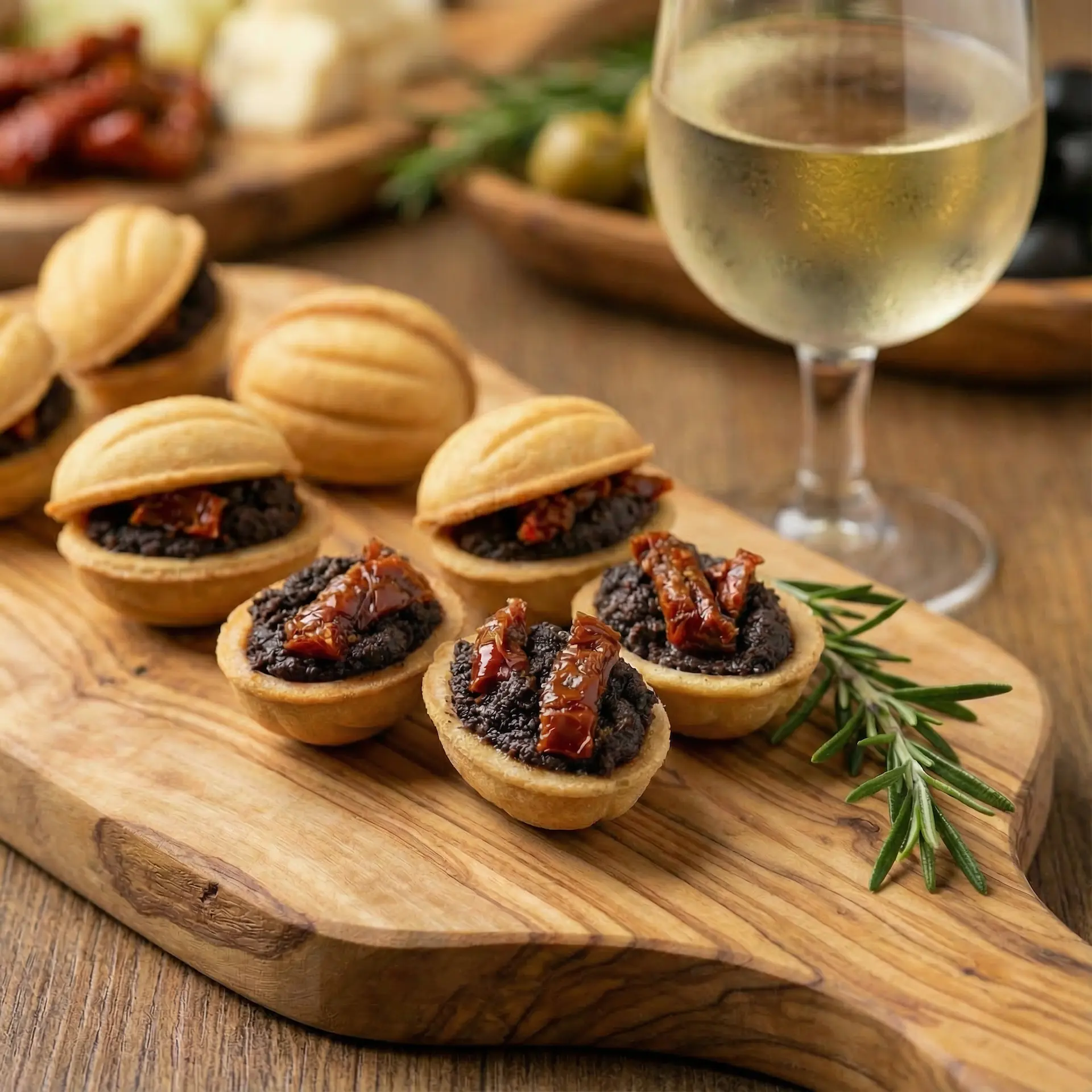 Νηστίσιμα καρυδάκια με πάστα ελιάς